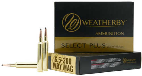Weatherby Ammo 6.5-300 Weatherby 129 Grain Hammer Custom 20 Rounds